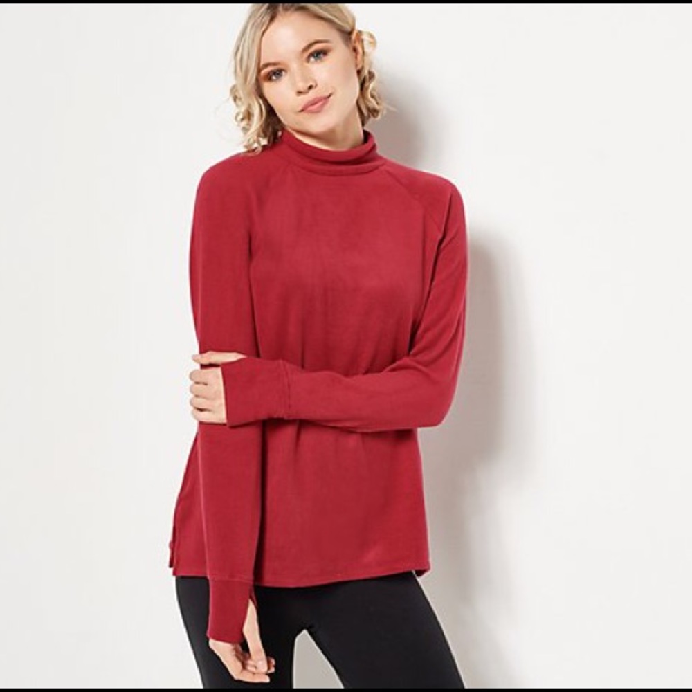 Cuddl Duds Fleecewear Mock Neck Swing Top 2X ❄️